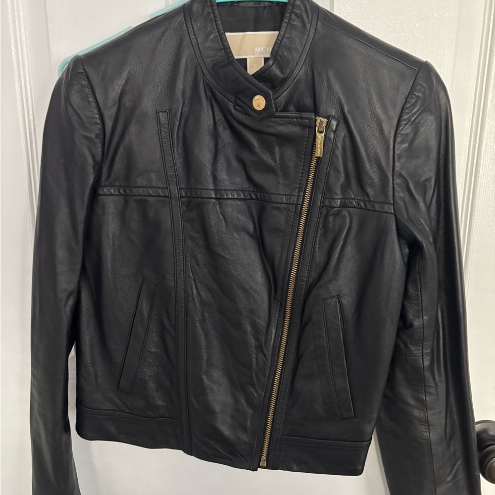 Michael Kors Black Leather Jacket
